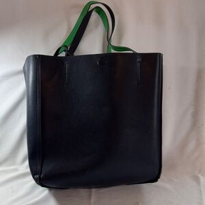 Elegant Black and Green Tote Bag